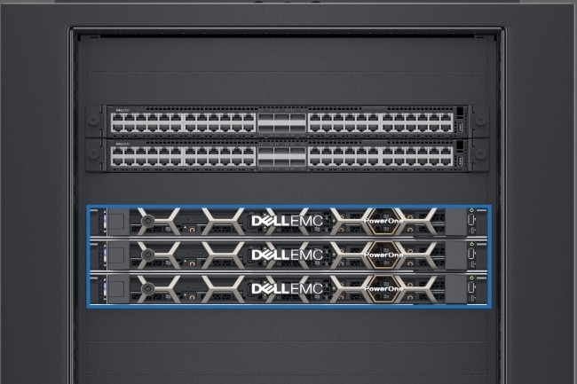Dell a présenté PowerOne, un système convergé complètement Dell. (Crédit : Dell EMC)