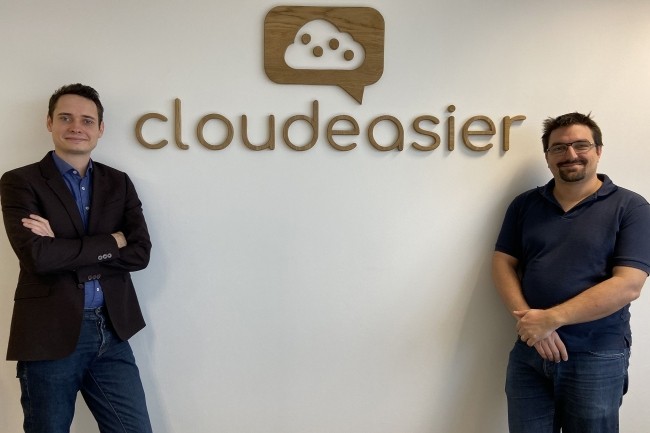 Aymeric Thas-Pinot et Sébastien Pauset travaillaient chez Linkbynet avant de fonder Cloudeasier. (Crédit : Cloudeasier)