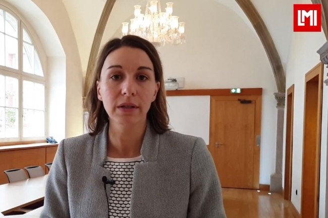 Sarah Jammet, cheffe des divisions oprationnelles  la DIRPJ Strasbourg est intervenue sur l'IT Tour 2019  Strasbourg organis  la CCI le 21 novembre 2019. (crdit : LMI)
