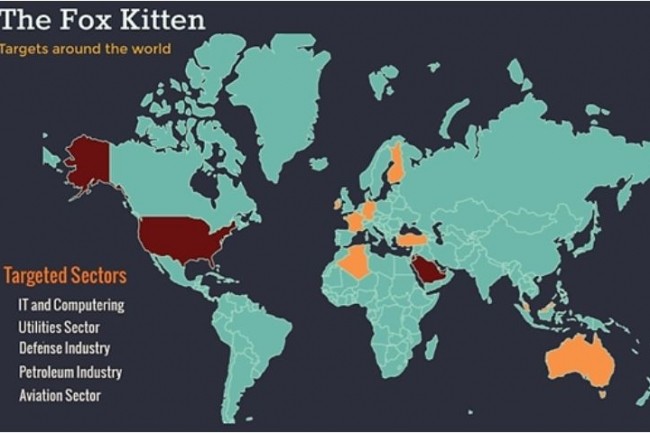 La campagne Fox Kitten, analyse par ClearSky, prcdemment appele Parisite par Dragos, a cibl des entreprises dans le monde entier. (Crdit : ClearSky)