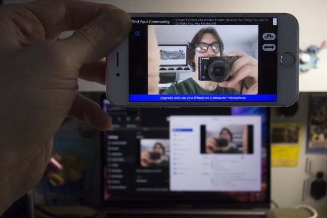 Le capteur d'un iPhone est souvent meilleur que celui qui équipe la webcam des laptops. (Crédit Michael Simon/IDG)