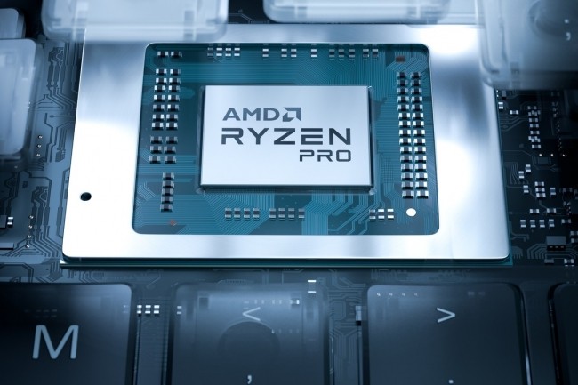Les puces mobiles Ryzen Pro d'AMD offriront des fonctions de sécurité supplémentaires et une durée de vie plus longue, pour les utilisateurs en entreprise. (Crédit : AMD)