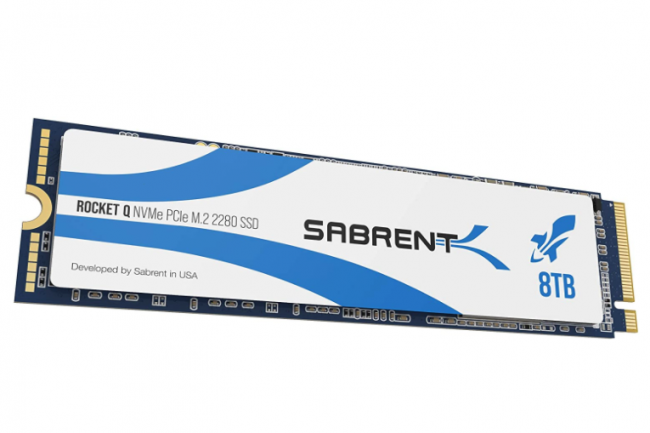 Dommage, le premier SSD NVMe 8 To de Sabrent, le Rocket Q, repose sur une interface PCI Gen3 et non pas Gen4. (Crdit Sabrent)