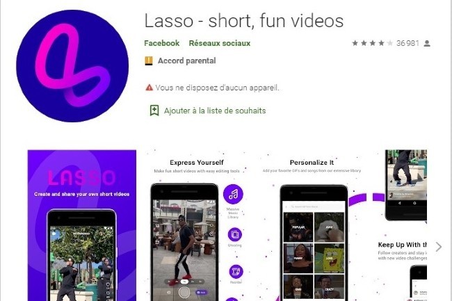 Facebook abandonne Lasso, son app concurrente de TikTok 