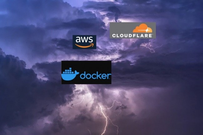 Dans la nuit du 5 au 6 juillet, les quipes de Docker, AWS et Cloudfare ont oeuvr de concert pour rgler un problme de tlchargement d'images dans Docker Hub. (Crdit : Pixabay/Felix Mittermeier, logos Docker, AWS, Cloudflare)