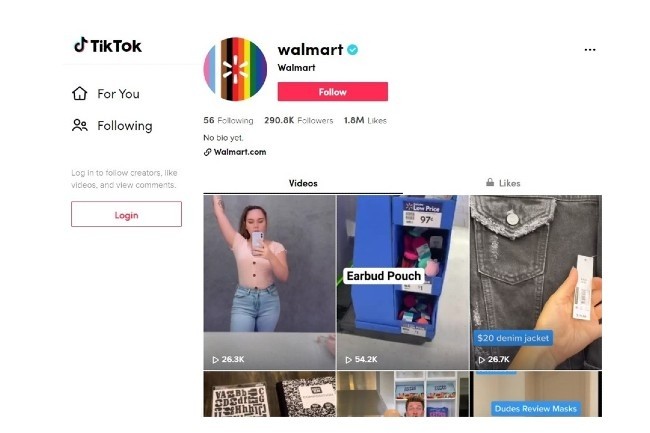 Walmart s'associe  Microsoft pour tenter d'acheter Tiktok (Photo Tiktok) 