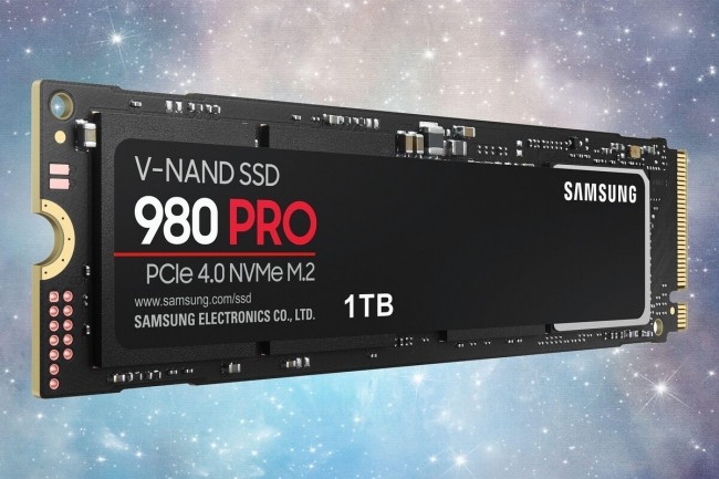 Le support de l'interface NVMe sur un bus PCIe Gen4 donne un sérieux coup de fouet au dernier SSD 980 Pro de Samsung. (Crédit Samsung)
