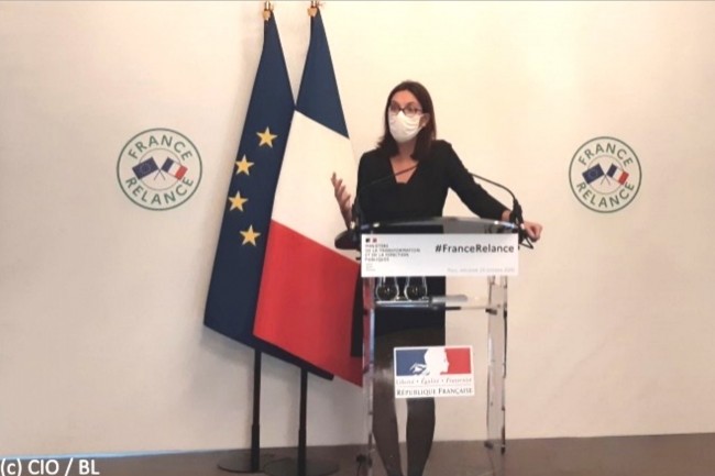 Amélie de Montchalin, ministre de la Transformation et de la Fonction Publique, a présenté un plan valorisé à 500 millions d’euros. (crédit : BL)