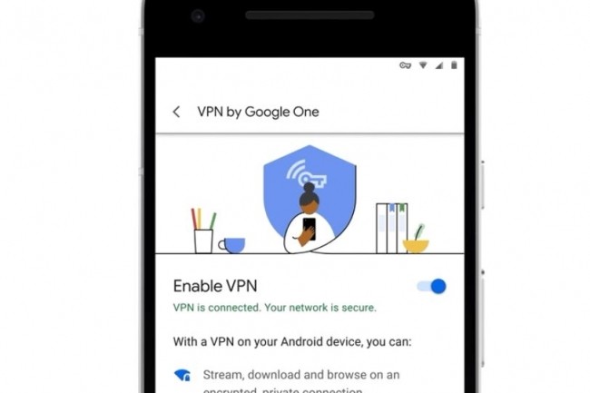 En intégrant un VPN à son stockage cloud de 2 To, Google a peut être trouvé un moyen judicieux de doper les abonnements pour son offre de stockage One la plus étendue. (crédit : Google)