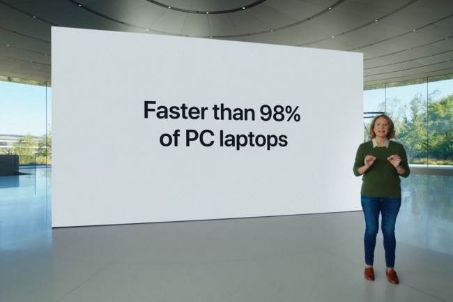 Désolé mais le dernier MacBook Air n'est pas plus rapide que 98% des PC portables du marché. (Crédit Apple)