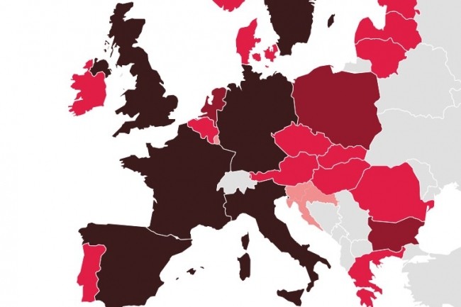 6 pays européens ont distribué des amendes RGPD supérieures à 10 M€ depuis 2018. (crédit : DLA Piper)