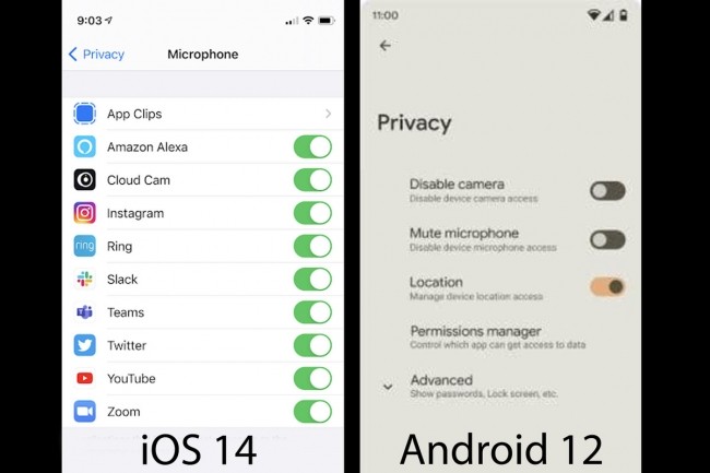 Si le document publi par XDA s'avre exacte, Android 12 empruntera un peu  l'interface d'iOS 14. (Crdit XDA)