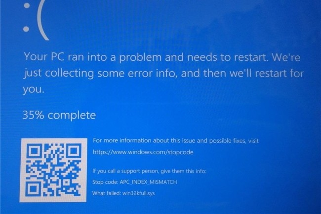 La mise à jour cumulative de mars pour Windows 10 provoque lors des impressions sur certaines imprimantes un écran bleu. (Crédit Photo : DR)