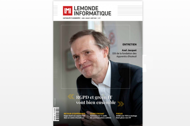 En couverture Axel Jacquet, DSI de la fondation des Apprentis d'Auteuil.