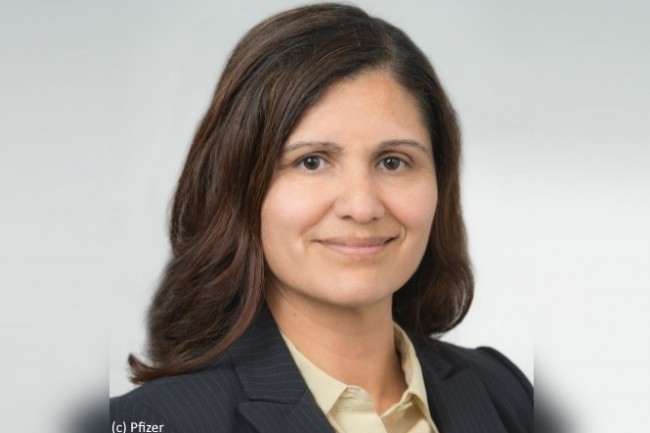 Lidia Fonseca, vice présidente exécutive et directrice technologique et du numérique de Pfizer, s'attend à ce que son entreprise ressemble davantage à une entreprise de biotechnologie à l'avenir.