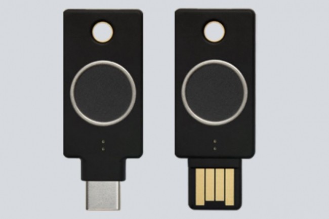 La cl USB MFA2 de Yubikey dispose dsormais d'un modle avec reconnaissance d'empreinte biomtrique. (crdit : Yubikey)