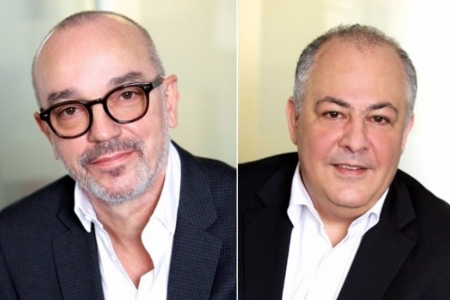 Ahmed Mahcer (à droite) et Eric Boisneault, respectivement président et directeur général de TVH Consulting. (Crédit photo : TVH Consulting).