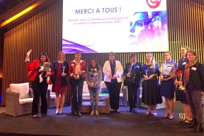 Le cercle des femmes de la cybersécurité se réunissait ce 26 octobre pour une seconde édition EuropeanCyberWomenDay à Paris. (Crédit : Nacira Salvan / Cefcys)