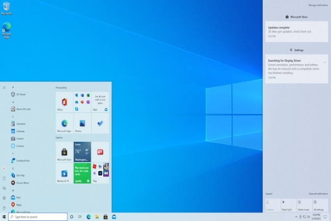 Microsoft a déployé la mise à jour 21H2 de Windows 10 et a annoncé que le rythme d'actualisation de l'OS deviendrait annuel. (Crédit Photo: Microsoft)