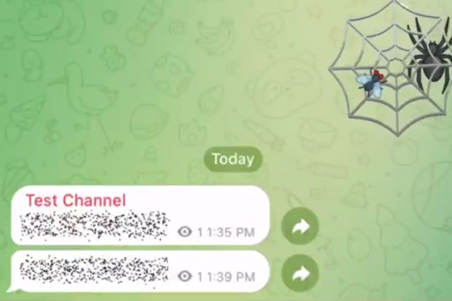 Telegram teste une fonctionnalit permettant  l'expditeur d'envoyer un message pixellis pour ne pas dvoiler le contenu au destinataire. (Crdit Photo: DR)