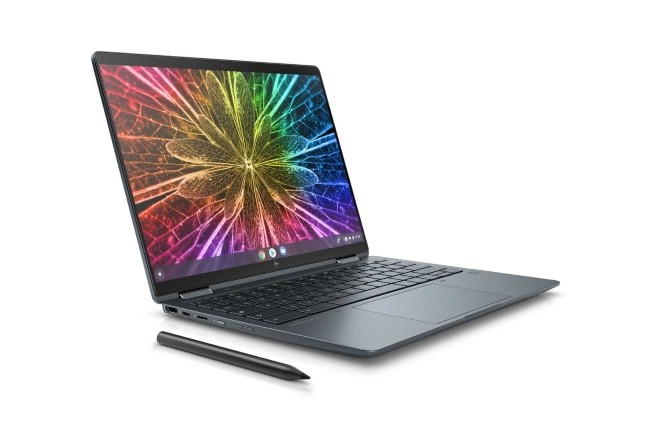 HP décline son PC portable Elite Dragonfly en version Chromebook et rafraîchit la déclinaison Windows. (Crédit Photo : HP)