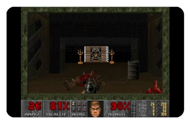 Doom dans une VM Windows tournant sur Android 13 sur un Pixel 6 root� a l'air aussi amusant que son anc�tre PC sorti en 1993. (cr�dit : D.R.)