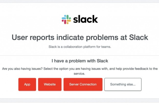 Sur DownDetector, des milliers d'utilisateurs de Slack ont signalé des problèmes de chargement de l'application. (Crédit : DownDetector)