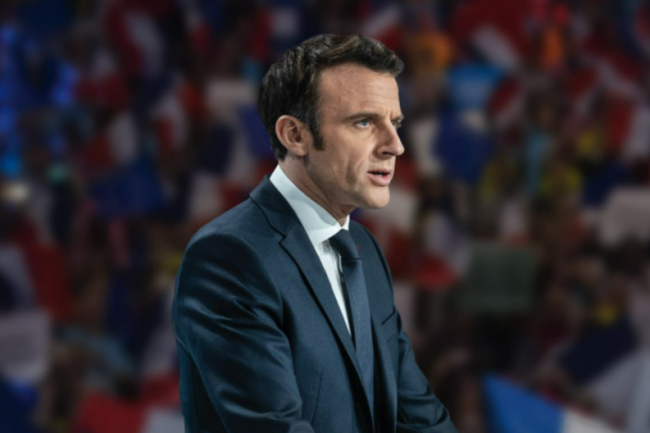 Emmanuel Macron, actuel président de la République, est candidat à sa réelection au nom du mouvement la République en marche (LREM). (Crédit : Emmanuel Macron)