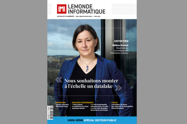 En couverture de notre LMI Spécial Secteur Public : Hélène Brisset, directrice du numérique des ministères sociaux.
