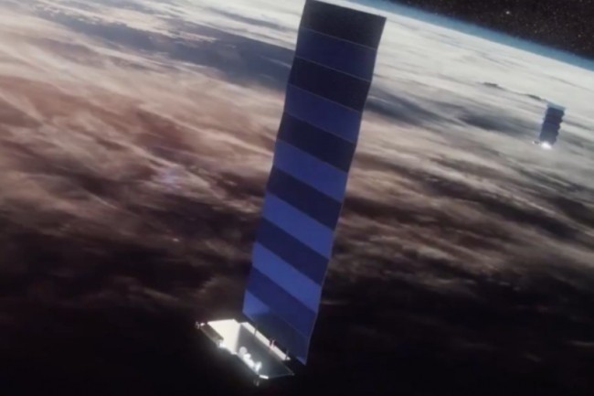 Le réseau satellitaire Starlink de SpaceX s'appuie sur 12 000 satellites pour fournir un service d'accès haut débit Internet dans des zones à non ou très faiblement couvertes par les réseaux traditionnels. (crédit : Starlink)