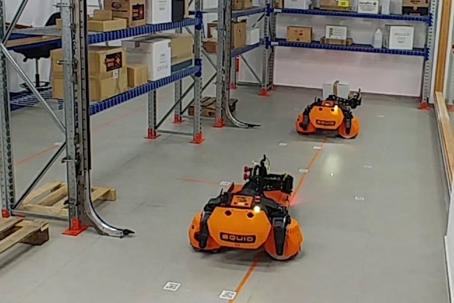 Le fonds d'Amazon a déjà financé 5 iinovations dont les robots autonomes d'entrepôt de la start-up israélienne BionicHive.  (Photo BionicHive DR) 