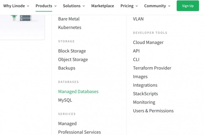 Désormais dans le giron d'Akamai, Linode vient d'ajouter à son catalogue un service de base de données managé supportant MySQL, pour l'instant en beta. (Crédit : Akamai)