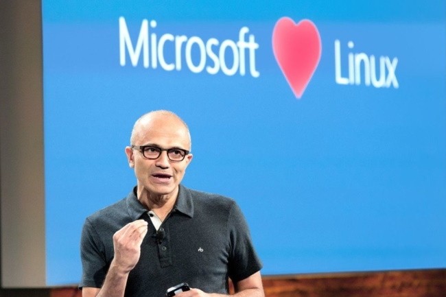 En 2014, Satya Nadella, CEO de Microsoft lancé sa déclaration d'amour à l'open source. Depuis, quelques crispations resurgissent. (Crédit Photo : Microsoft)
