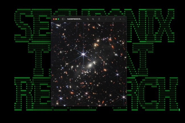 Les chercheurs de Securonix ont trouvé un malware caché dans une image du télescope spatial James Webb. (Crédit Photo : Securonix)