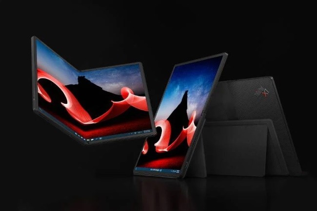 Lenovo a prsent  l'IFA  Berlin la version 2022 de son portable ThinkPad X1 Fold. (Crdit Photo : Lenovo)