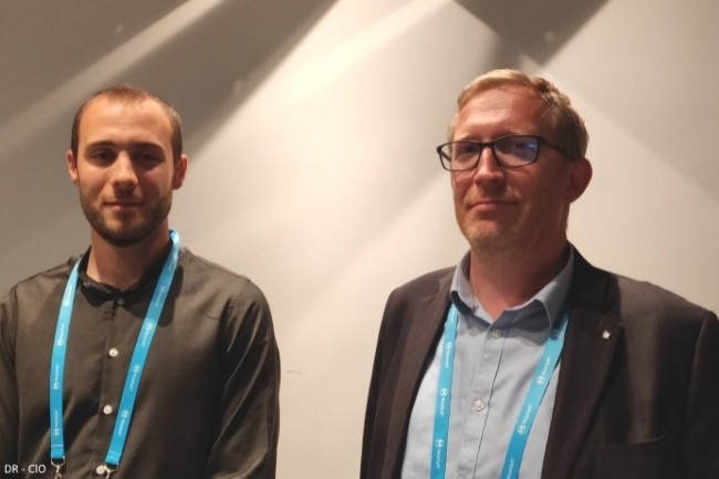 De gauche à droite, Florent Maillard, architecte data et François Delys, responsable des données et de la livraison de services IT chez Poclain, ont témoigné lors de Mulesoft Connect.