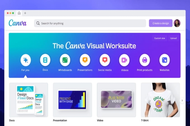 Création de sites web et dataviz au menu de la suite Visual de Canva