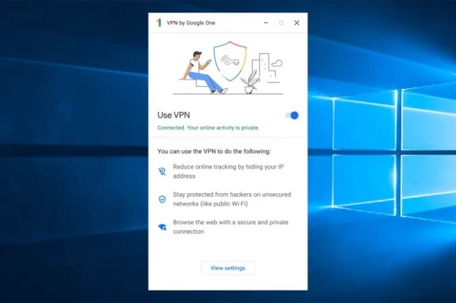 Le VPN de Google One est disponible maintenant sur les environnements Windows et Mac. (Crdit Photo : Google)