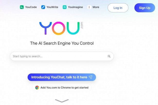 Loin du moteur de recherche tel qu’on le connait, You.com est alimenté par l'IA et apporte des résultats de recherche enrichis. (Crédit : You.com)