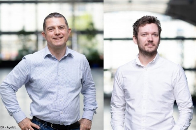 De gauche à droite, les deux co-fondateurs d’Ayolab, Christophe Le Houédec, CEO, et François Misslin, CTO. En 2020, L’Oréal a intégré la startup dans son programme d’accélération « Beauty Tech Atelier ».