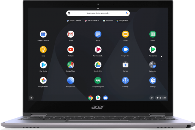 ChromeOS, le système d'exploitation de chaque Chromebook, propose des raccourcis clavier personnalisés dans sa dernière bêta. (Crédit : Google)