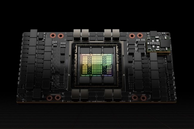 Le dernier syst�me DGX H100 de Nvidia embarque huit GPU H100. (cr�dit : Nvidia)