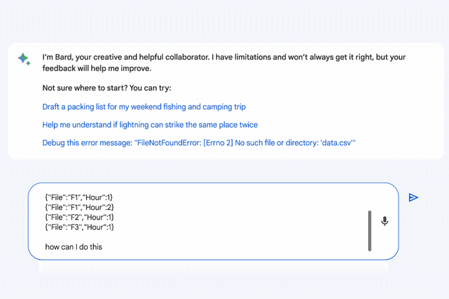 Bard se met  la gnration de code pour rattraper son retard sur Copilot de Github et Whisperer d'AWS. (Crdit Photo: Google)