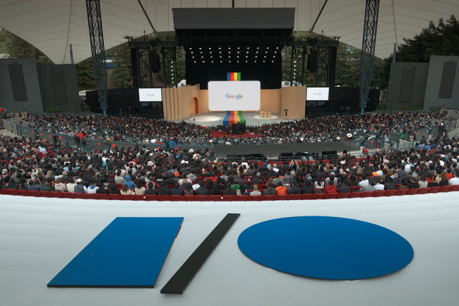 Ce 10 mai s'est déroulée la keynote d'ouverture de Google I/O. (Crédit : YouTube/Google)