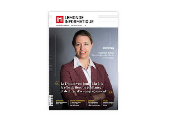 En couverture de notre dernier numéro, Stéphanie Schaer, directrice interministérielle du numérique. (Crédit LMI)