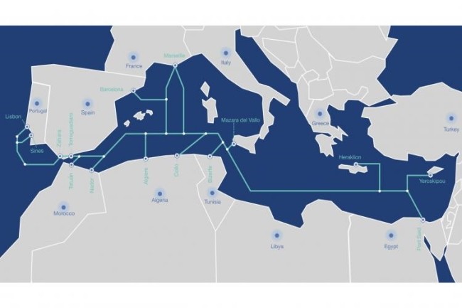 Le cble sous-marin Medusa va couvrir la zone mditerranenne et sera long de 8 700 km. (Crdit Photo : Medusa)