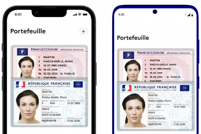 L'un des cas d'usage de la dématérialisation de l'identité concerne le permis de conduire sur mobile, stocké dans l'application France Identité. (Crédit : Gouvernement)