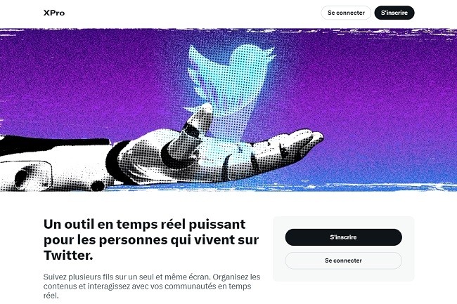 TweetDeck devient XPro dans le cadre d'un exercice de rebranding en cours. Une mutation qui devrait s'oprer sur l'ensemble des services de X (ex-Twitter). (Crdit : X)