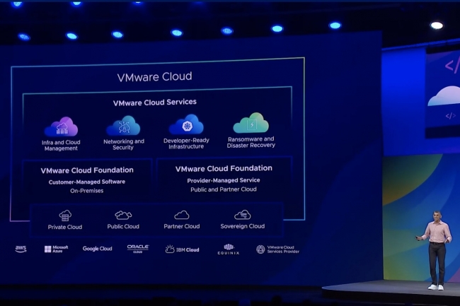 VMware Cloud bénéficie d’intégrations plus étendues avec les principaux hyperscalers, à savoir AWS, Azure, GCP et Oracle Cloud. (Crédit VMware)