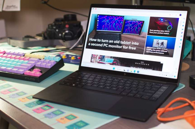 Le HP Dragonfly Pro fait partie des Chromebook qui se positionnent comme une alternative sérieuse aux PC Windows. (Crédit IDG)